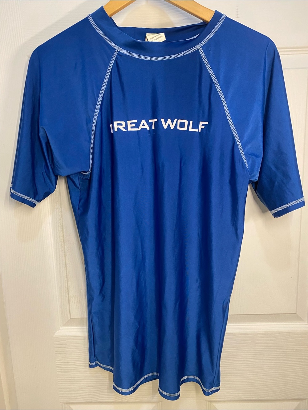 Bundle XL Great Wolf Lodge Men's Blue, Turquoise, & Gray Short-Sleeve Swim Shirt